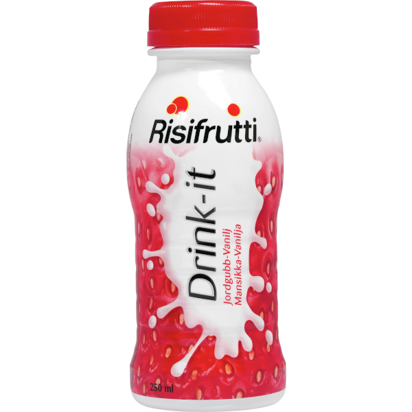Risifrutti Mellanmål Drink-It Jordgubb & Vanilj
