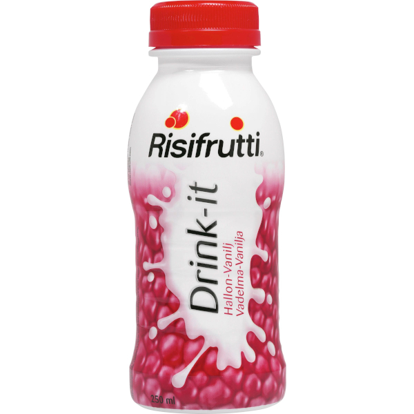 Risifrutti Mellanmål Drink-It Hallon & Vanilj