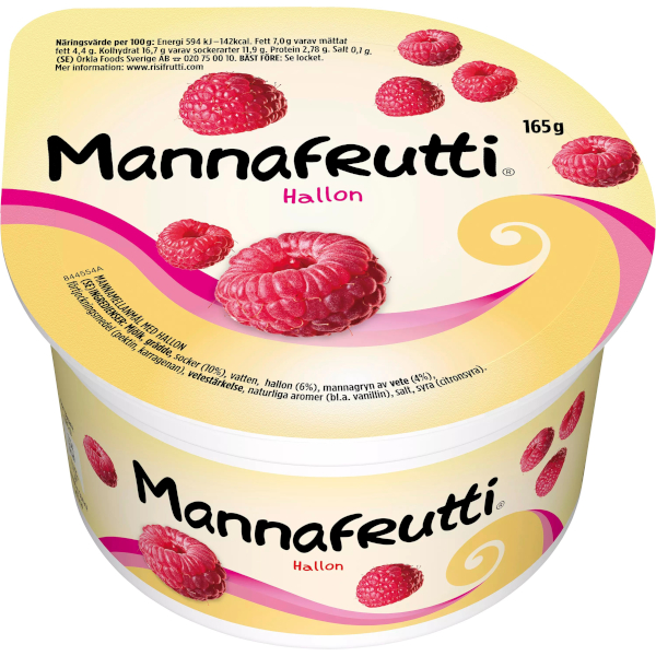 Mannafrutti Mellanmål Hallon