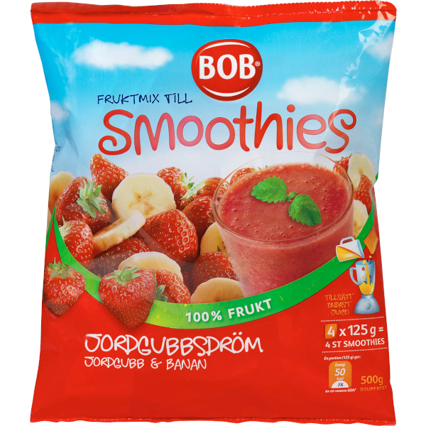 BOB Fruktmix Smoothies Jordgubbsdröm
