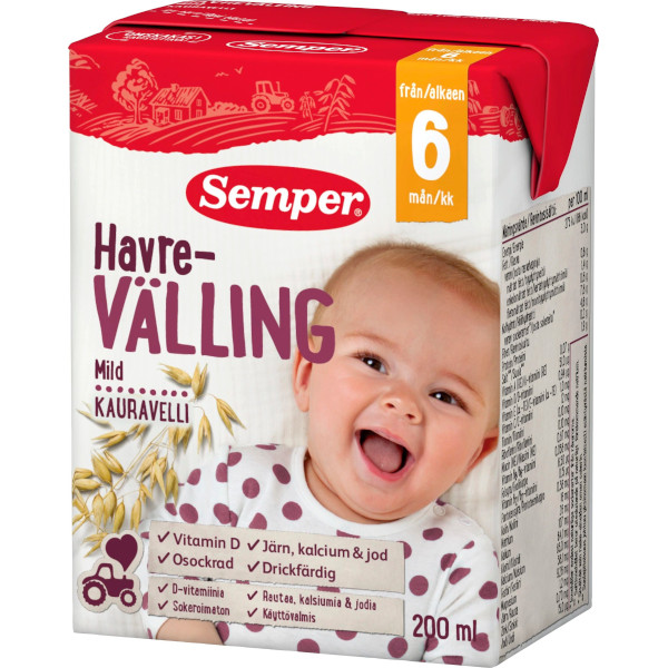 Semper Havrevälling Mild Drickfärdig