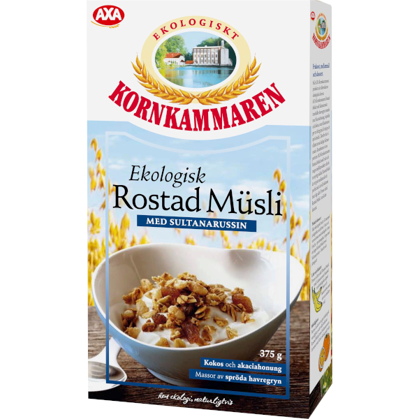 Kornkammaren (AXA) Rostad Müsli Sultanarussin Ekologisk