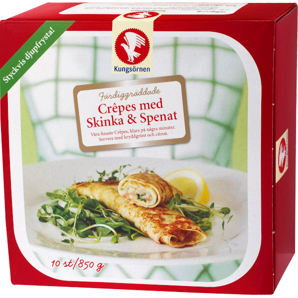 Kungsörnen Crêpes Skinka & Spenat