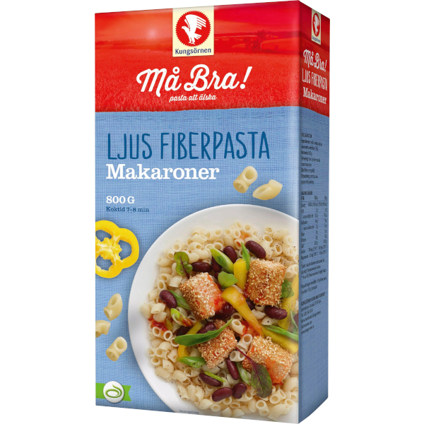 Kungsörnen Ljus Fiberpasta Makaroner