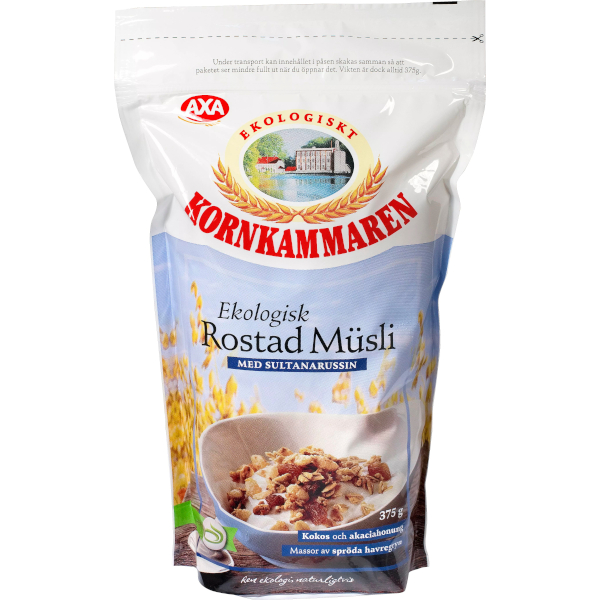 Kornkammaren (AXA) Rostad Müsli Sultanarussin Ekologisk