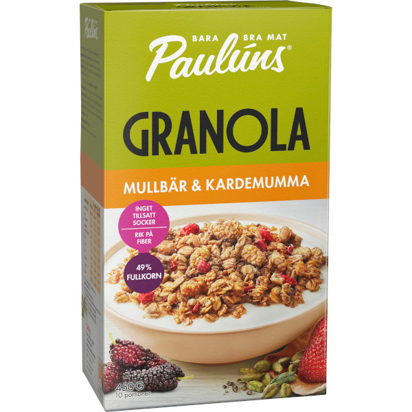 Paulúns Granola Mullbär/Kardemumma
