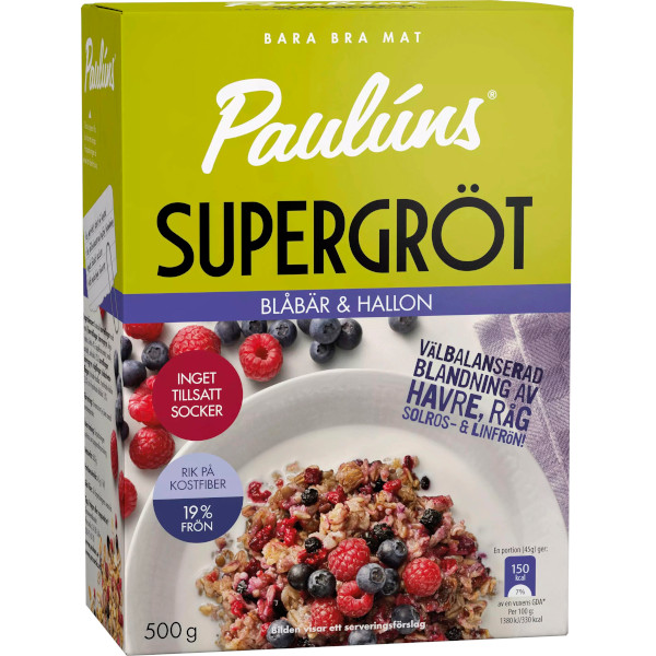 Paulúns Supergröt Blåbär/Hallon