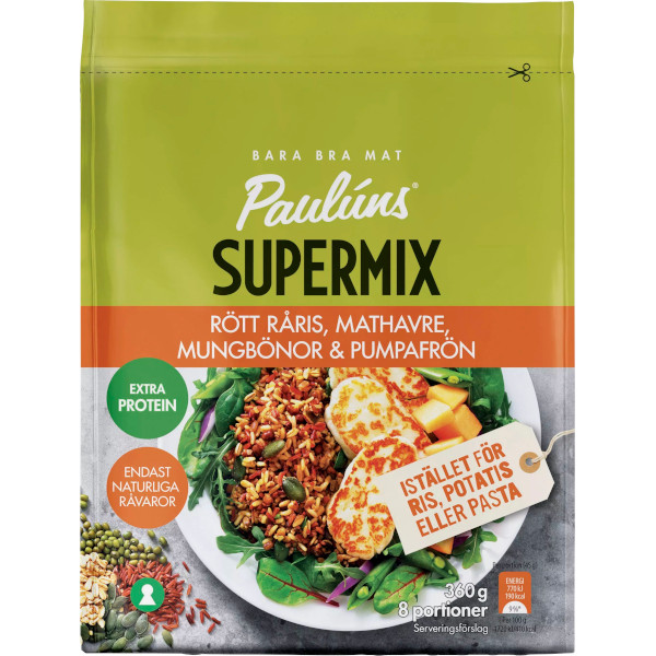 Paulúns Supermix Rött Råris/Mathavre/Mungbönor/Pumpafrön