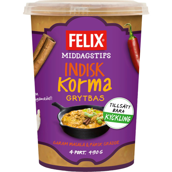 Felix Grytbas Indisk Korma