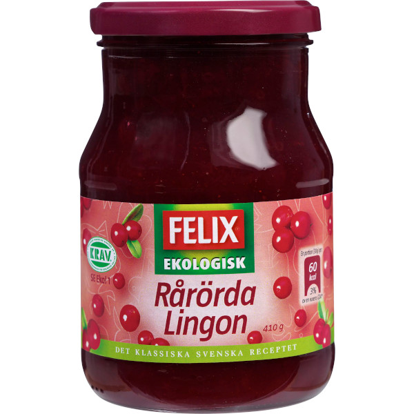 Felix Rårörda Lingon Ekologiska