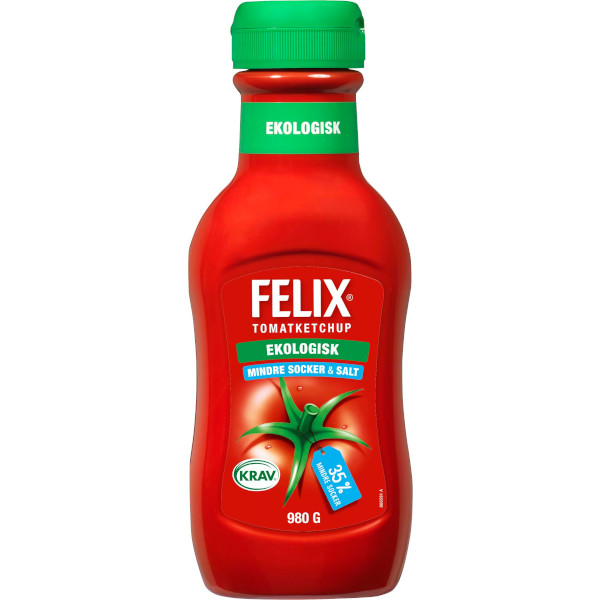 Felix Tomatketchup Mindre Socker & Salt Ekologisk