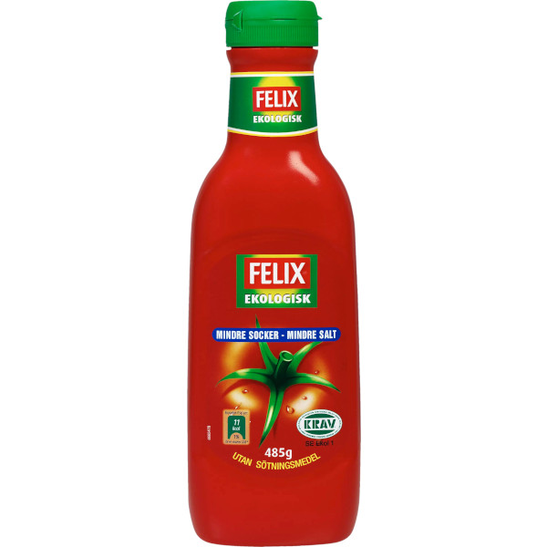Felix Tomatketchup Mindre Socker & Salt Ekologisk