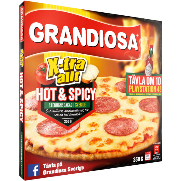 Grandiosa Pizza X-tra Allt Hot & Spicy