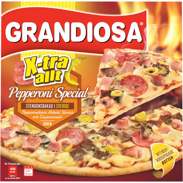 Grandiosa Pizza X-tra Allt Pepperoni Special