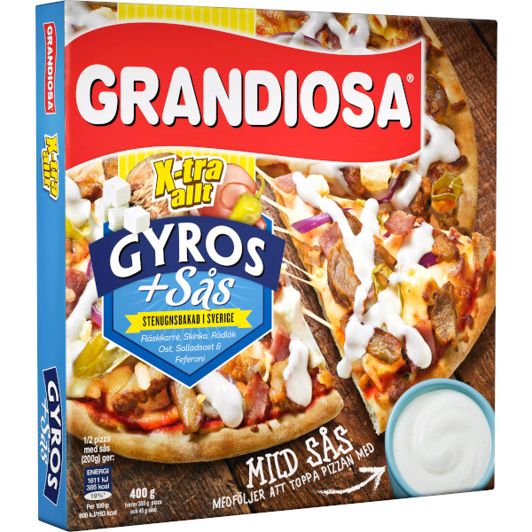 Grandiosa Pizza X-tra Allt Gyros + Sås