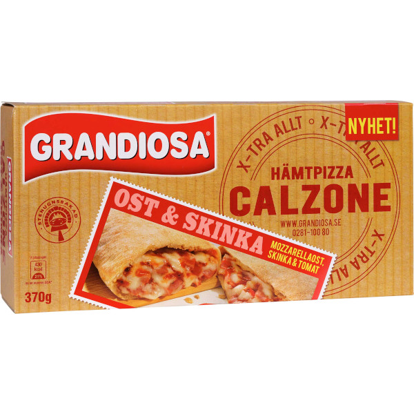 Grandiosa Hämtpizza Calzone Ost & Skinka