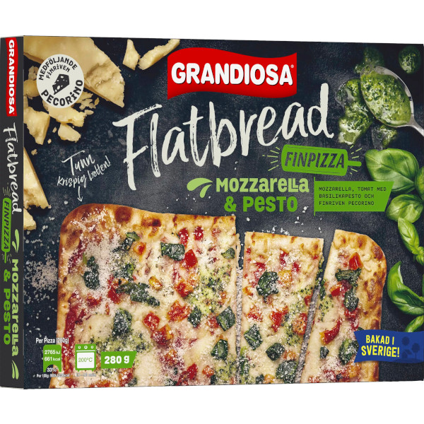 Grandiosa Flatbread Finpizza Mozzarella & Pesto
