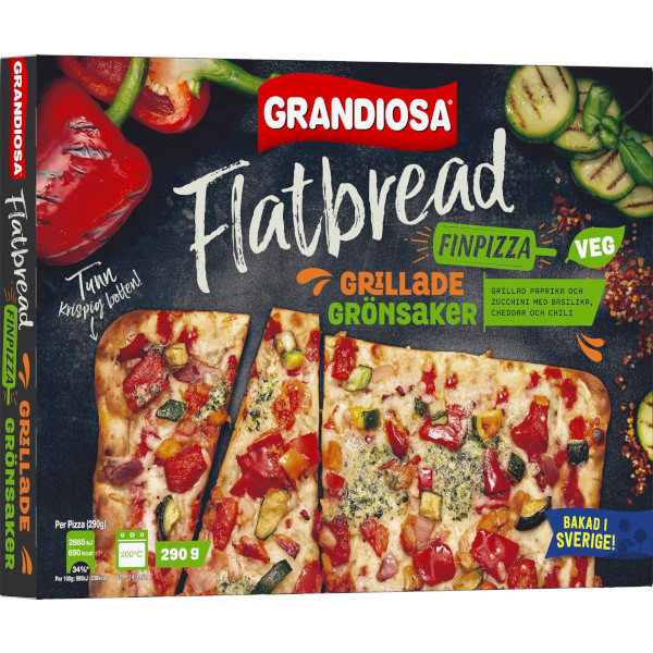 Grandiosa Flatbread Finpizza Grillade Grönsaker