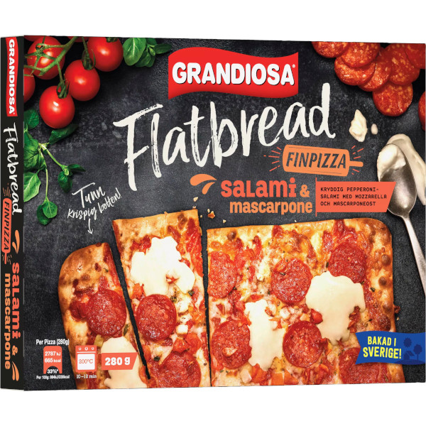 Grandiosa Flatbread Finpizza Salami & Mascarpone