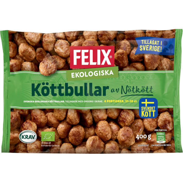 Felix Köttbullar Nötkött Ekologiska