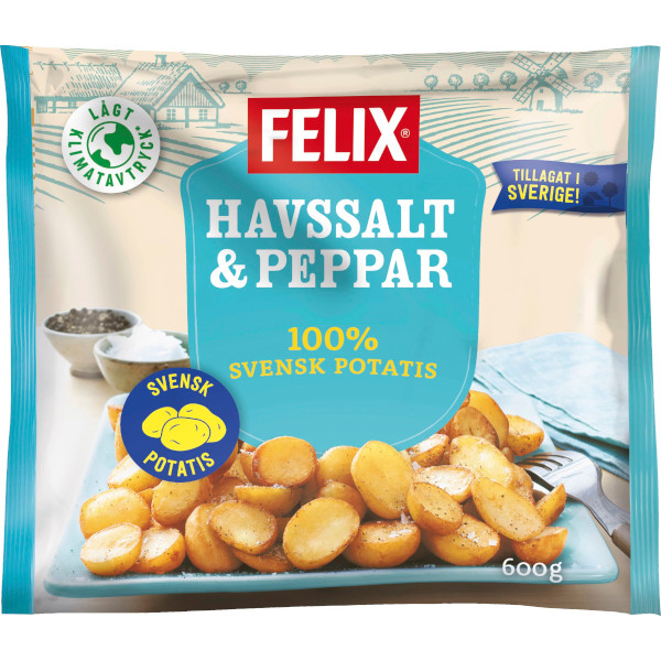 Felix Potatishalvor Havssalt & Peppar
