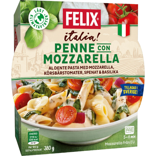 Felix Penne Con Mozzarella