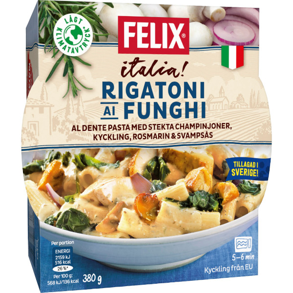 Felix Rigatoni Ai Funghi