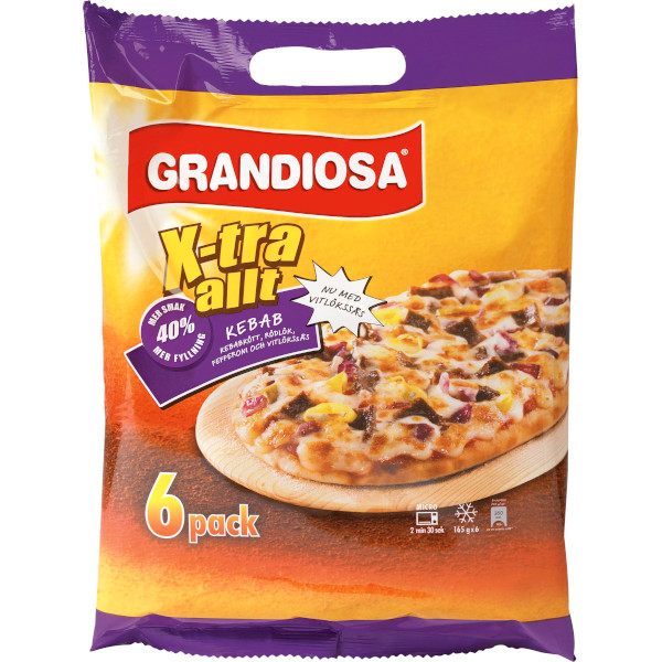 Grandiosa Minipizza X-tra Allt Kebab