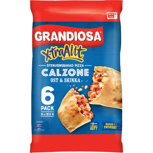 Grandiosa Minipizza X-tra Allt Calzone Ost & Skinka