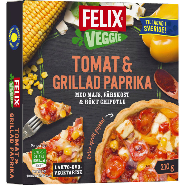 Felix Veggiepaj Tomat & Grillad Paprika
