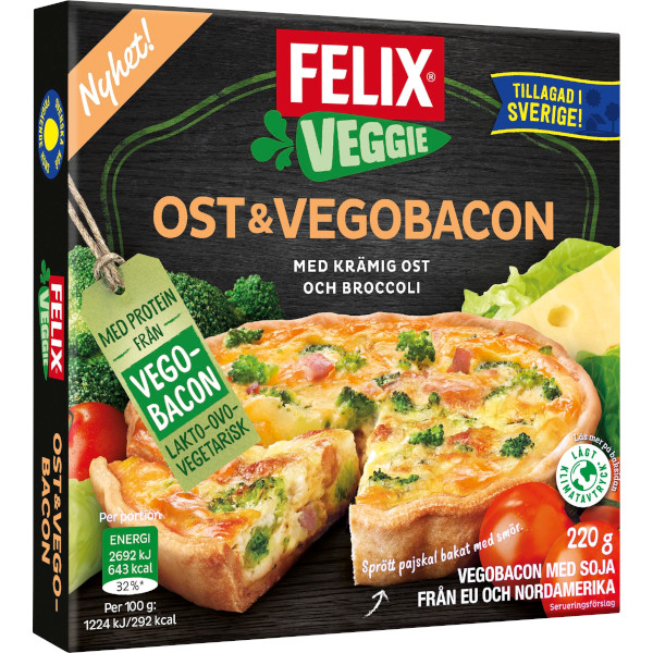 Felix Veggiepaj Ost & Vegobacon