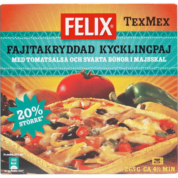 Felix Fajitakryddad Kycklingpaj
