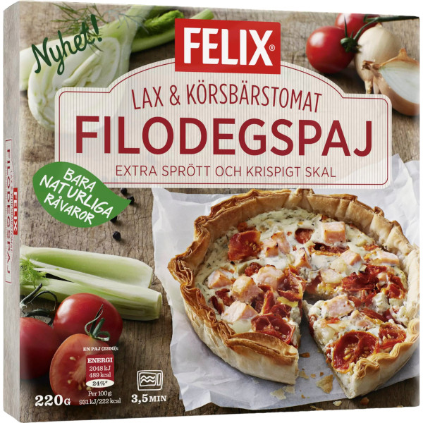 Felix Filodegspaj Lax & Körsbärstomat