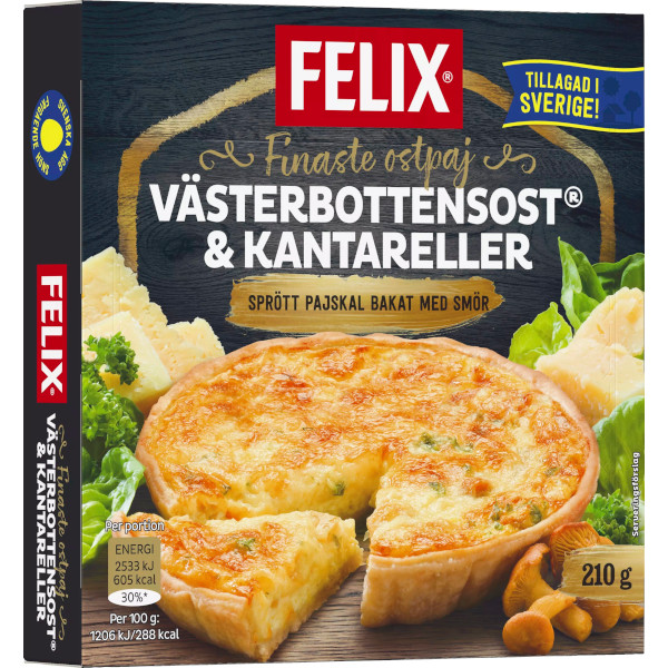 Felix Ostpaj Västerbottensost & Kantareller