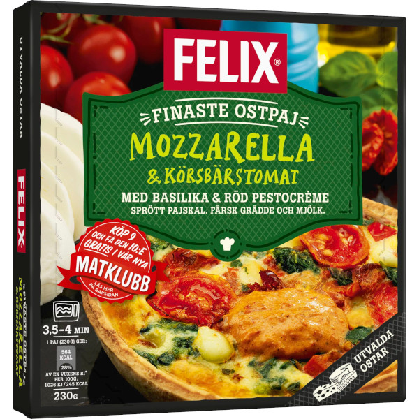 Felix Ostpaj Mozzarella & Körsbärstomat