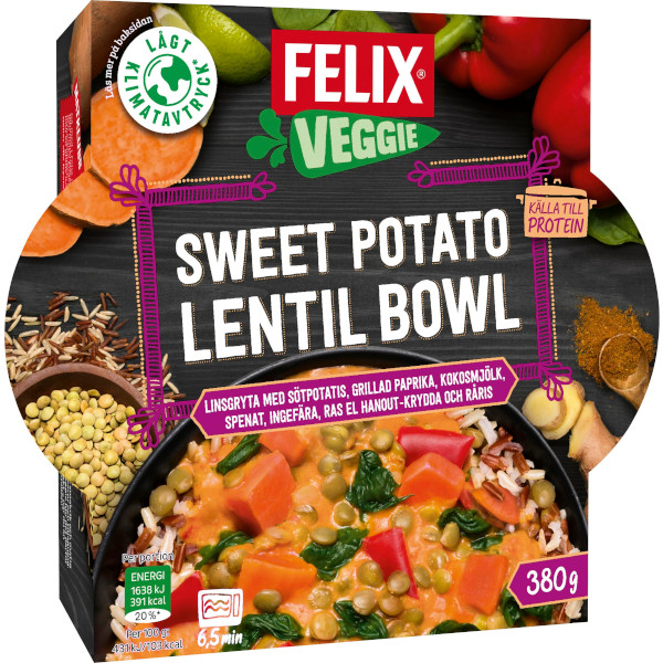 Felix Sweet Potato Lentil Bowl