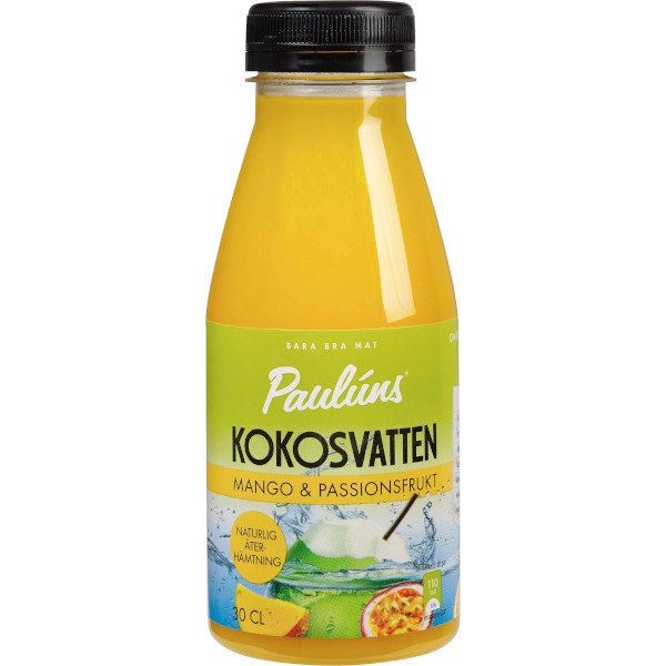 Paulúns Kokosvatten Mango & Passionsfrukt