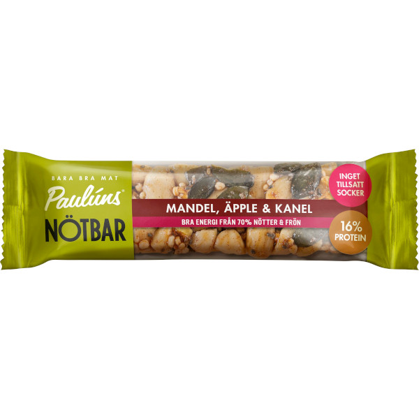 Paulúns Nötbar Mandel/Äpple/Kanel