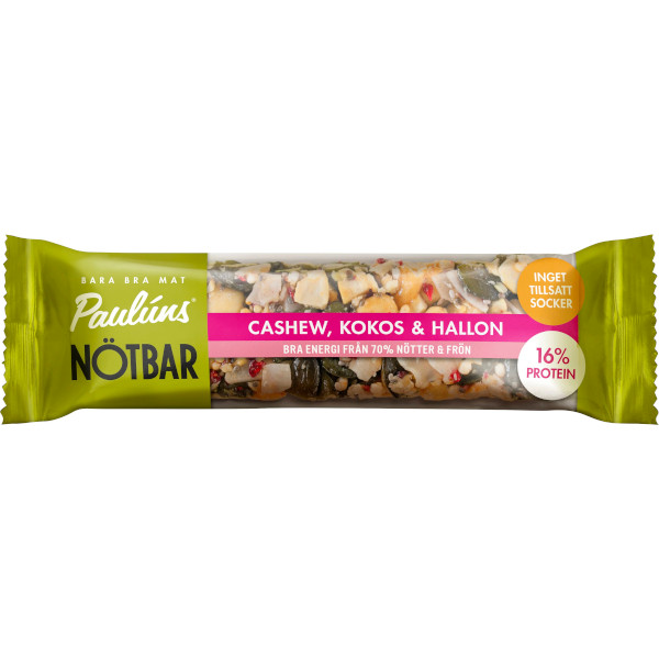 Paulúns Nötbar Cashew/Kokos/Hallon