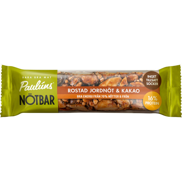 Paulúns Nötbar Rostad Jordnöt/Kakao