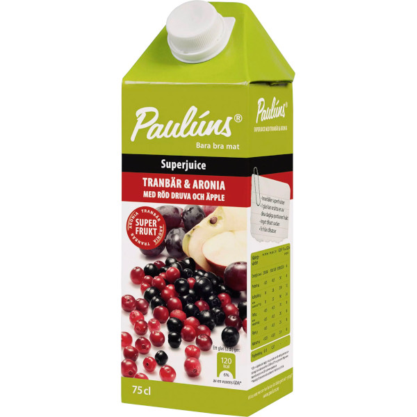 Paulúns Superjuice Tranbär & Aronia