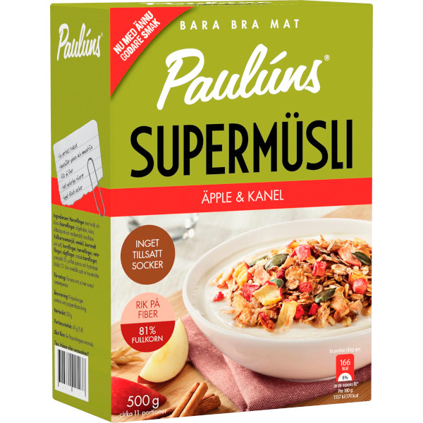 Paulúns Supermüsli Äpple & Kanel