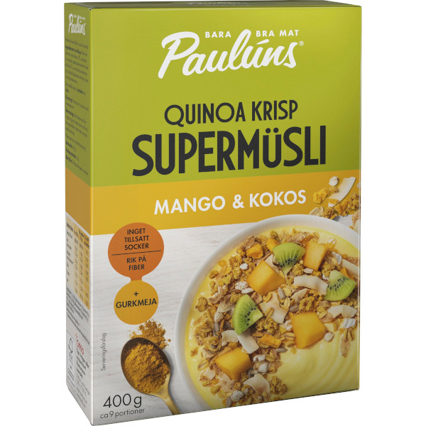 Paulúns Supermüsli Quinoa Krisp Mango & Kokos