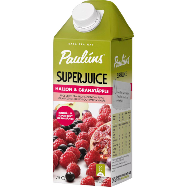 Paulúns Superjuice Hallon & Granatäpple