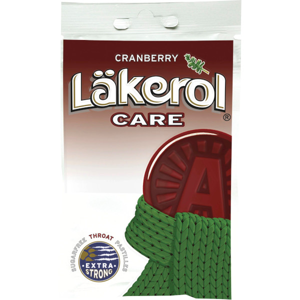 Läkerol Pastiller Care Cranberry