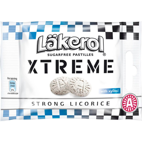 Läkerol Pastiller Xtreme Strong Licorice