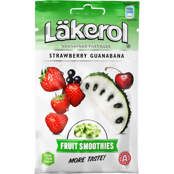 Läkerol Pastiller Fruit Smoothies Strawberry/Guanabana