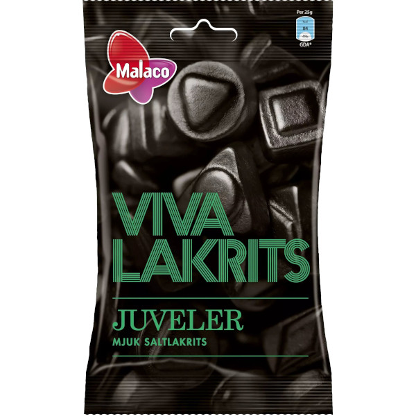 Malaco Viva Lakrits Juveler