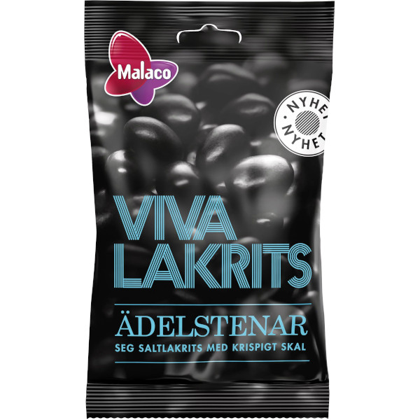 Malaco Viva Lakrits Ädelstenar