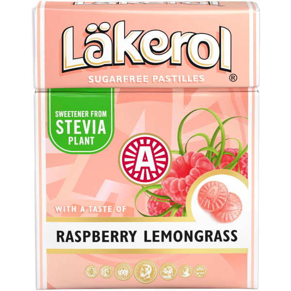 Läkerol Pastiller Raspberry/Lemongrass